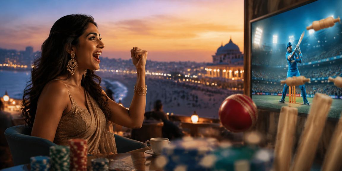 Indian player using mobile phone to place lottery bets securely online